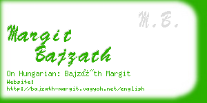 margit bajzath business card